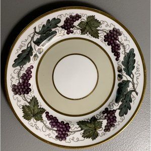 Spode Bone China England Plate Grapes Leaf 6" Dish Saucer
